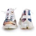 thumbnail image 4 of 2024 Sunset Scenery Women Or Men Lace Up Flat Sneakers Female Mesh Walking Footwear, 4 of 8