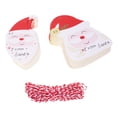 thumbnail image 2 of CIMAXIC christmas 200Pcs Christmas Santa Tags Hanging Paper Tags Xmas Tree Decorative Tags,3.15"X2.68"X0.04", 2 of 4