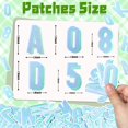thumbnail image 2 of Parche de Letras Termoadhesivas NICEVINYL Azul a Verde 72PCS, 2 of 7