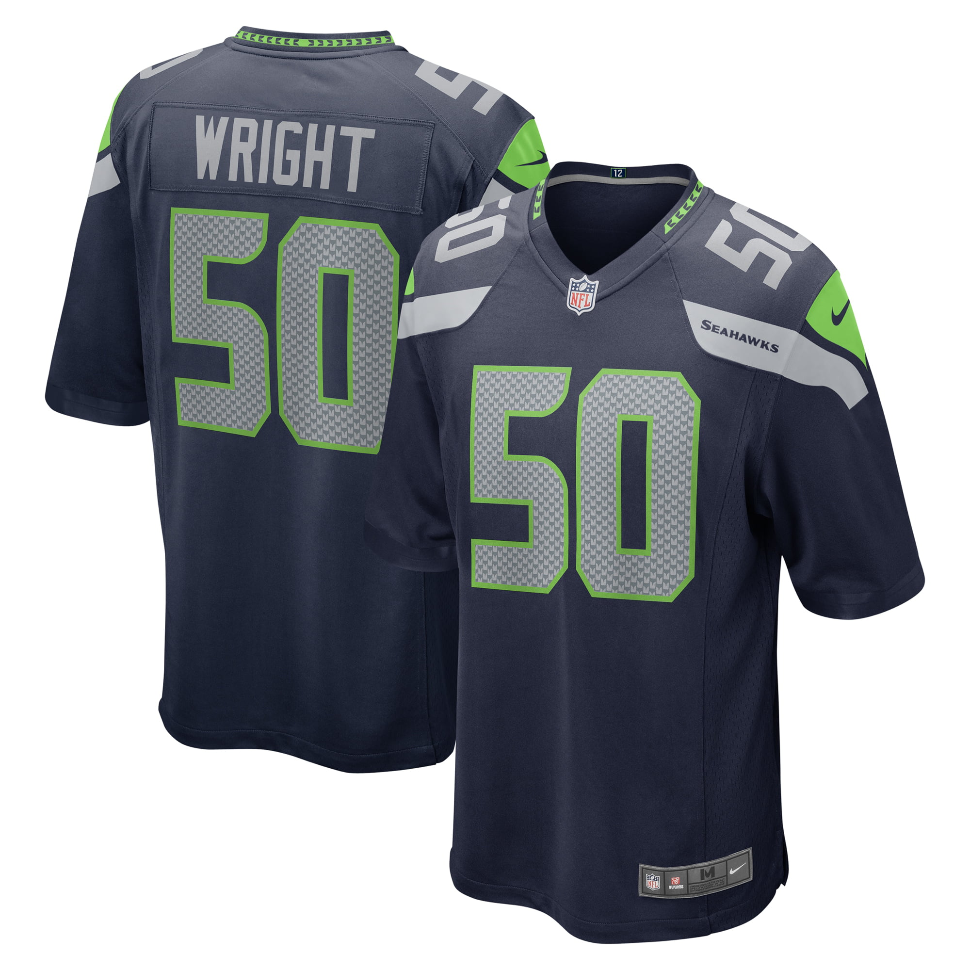 K.J. Wright Seattle Seahawks Nike Game Jersey - College Navy - Walmart.com