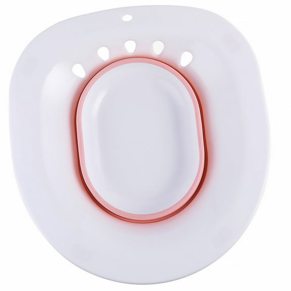 KALLORY Travel Sitz Bath for Postpartum Care, Anti-Fainting Design, Portable White Sitz Bath, 1 Piece