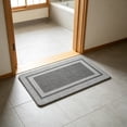 thumbnail image 3 of Ultra Thin Indoor Door Mat, Low-Profile Door Mat Indoor Entrance, Non Slip Rubber Backing Inside Doormat Washable Welcome Front Entryway Dirt Trapper Entry Mat, Grey, 3 of 6