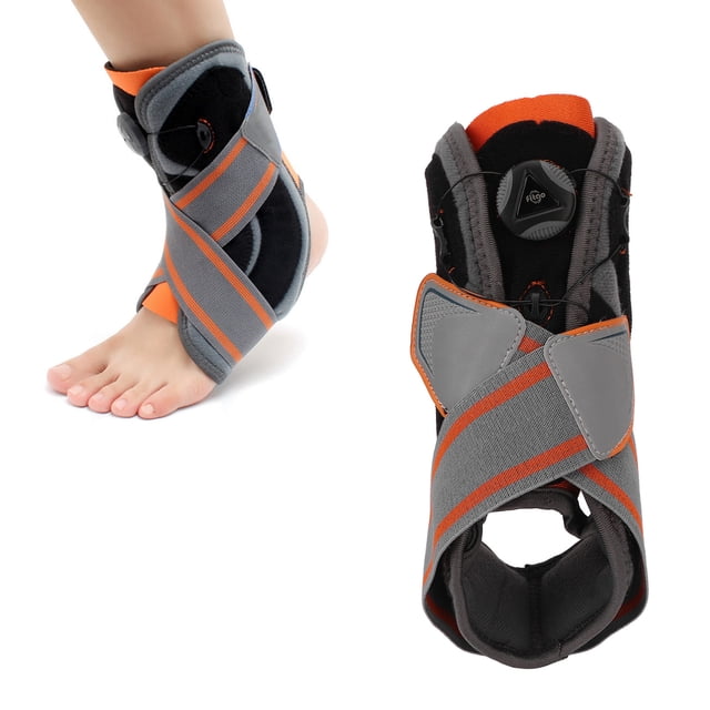 Attelle de Cheville, Bandage de Cheville Respirant, Stabilisateur de Cheville, Bandage de Soutien de Cheville à Compression Réglable pour la Récupération après Blessure