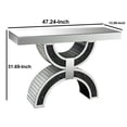 thumbnail image 3 of Acme Nysa Console Table, Faux Crystals, 3 of 6