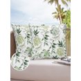 thumbnail image 6 of Pack of 2 Outdoor Pillow Covers, Summer Tropical Succulent Plants Watercolor Waterproof Square Throw Pillowcase Cushion Decorative Pillow Covers for Couch Patio Tent, 16x16 in, 6 of 6
