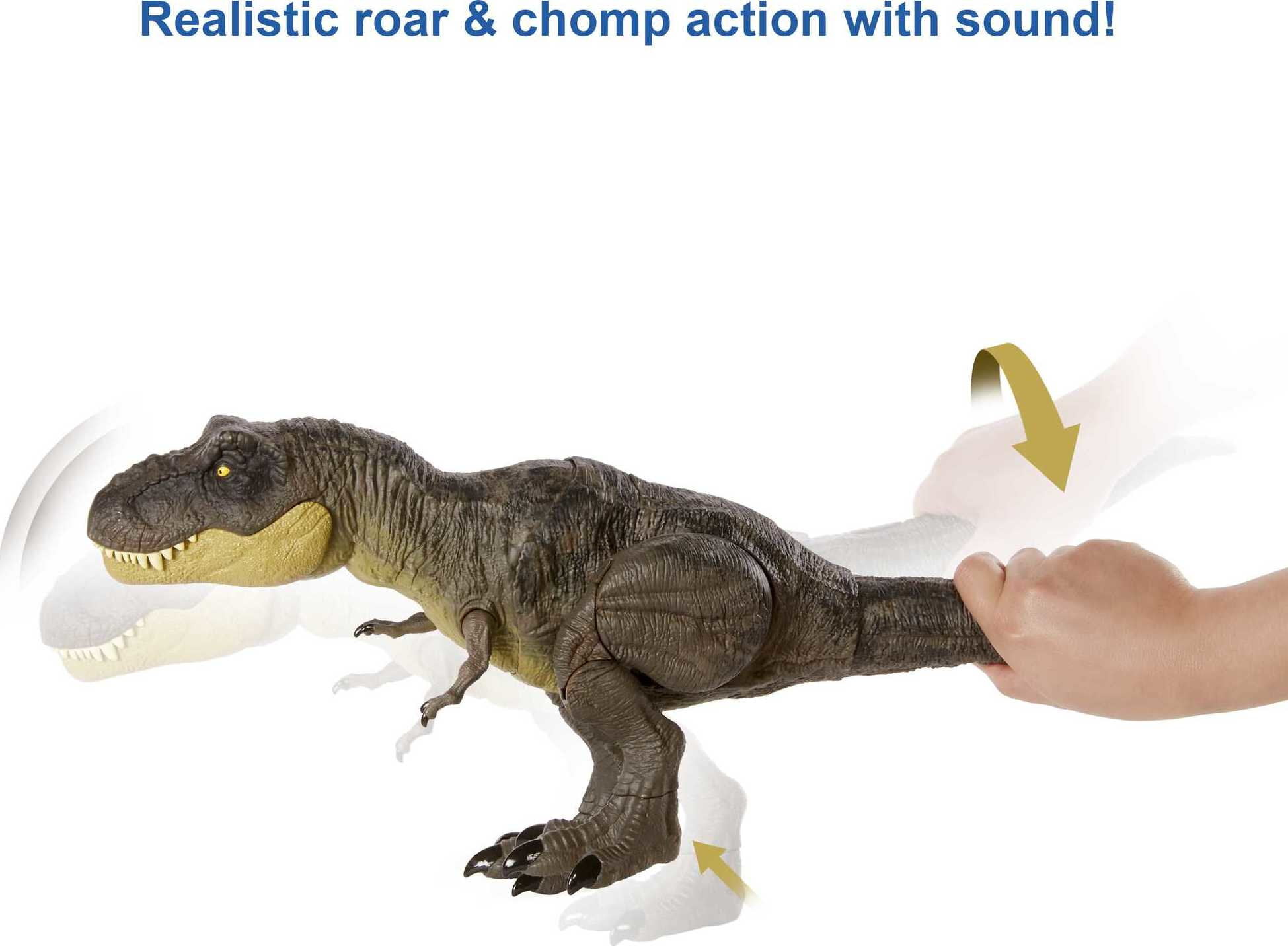 Jurassic World Stomp 'n Escape Tyrannosaurus Rex Camp Cretáceus Dinosaur Toy 