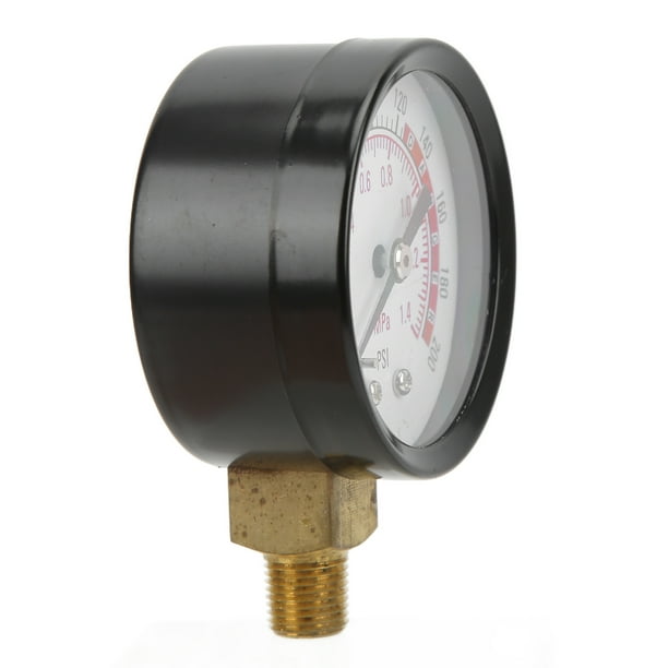 Pressure Gauge, Circular Dial Dual Scales Display Water Pressure Gauge For Pumps For Swimming