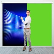 Pull Down Green Screen 55 x 82 Inches Chromakey Studio Backdrop Portable Background