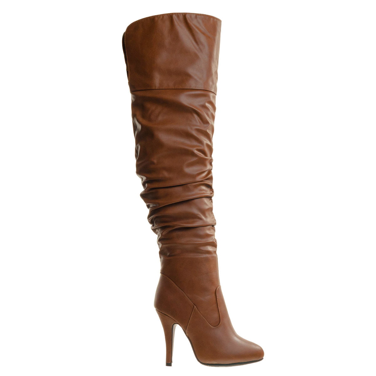 Focus33 by Forever Link, High heel Wrinkled Slouchy Dress Boots ...