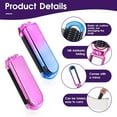 thumbnail image 7 of OPALESQUE Travel Hair Brush with Mirror,2 Pack Folding Hair Brush Travel Size Hair Massage Comb Compact Hair Brush Foldable Pocket Hairbrush for Women and Men, Hair Styling Tools (Pink & Gradient), 7 of 7
