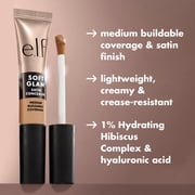 e.l.f. Soft Glam Satin Concealer, 21 Light Neutral, 0.21 fl oz