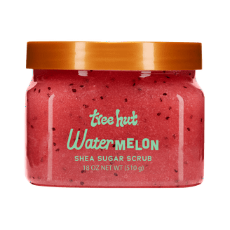 Tree Hut Watermelon Shea Sugar Exfoliating and Hydrating Body Scrub, 18 oz.