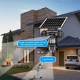 thumbnail image 2 of Smart WiFi Solar Security Camera, Triple Lens, Supports 360° Panoramic Tracking, Infrared Night Vision, and Two-Way Audio - Solar & Battery Powered (Memory Card Not Included), 2 of 9
