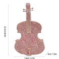 thumbnail image 2 of Women Cute Mini Violin Evening Bag Shiny Rhinestone Clutch Bag for Party Prom Wedding, 2 of 4