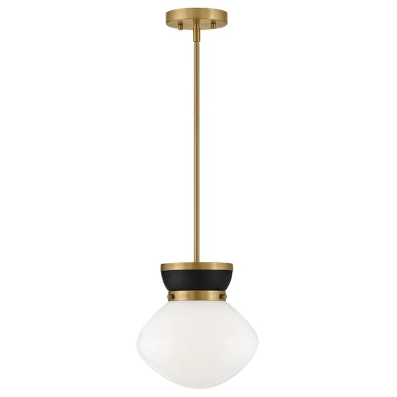 83607BK-LCB Lark Lucy - 10W 1 LED Small Pendant-10.25 Inches Tall and 10 Inches Wide-Black Finish