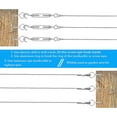thumbnail image 2 of 28PCS Heavy Duty Wire Rope Clip Kit with 49ft Stainless Steel Wire Rope M5 Turnbuckle Wire Tensioner Cable Railing Kits, 2 of 8
