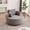 Gray, variant on Eyisean 55'' Corduroy 360° Swivel Round Chaise Lounge Chair, Oversized Upholstered Boneless Couch with Pillows & Wide Armrest, Easy Assembly, Comfy Deep Seat Armchair for Living Room, Bedroom
