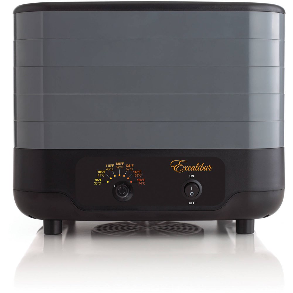 Exclaibur 5Tray Stackable Dehydrator, Black