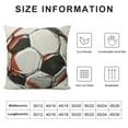 thumbnail image 5 of Chilfamy Soccer Gifts Soccer Decor Throw Pillow Covers Soccer Coach Gifts Soccer Team Gifts for Football Lovers Players Fans Birthday Gifts for Women Her Girl Teens Pillowcase White, 5 of 5