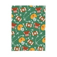 thumbnail image 4 of ZNDUO Cartoon American Football Art Pattern Pattern Thickening Blanket, Fluffy Soft Cozy Flannel Throw Blankets, 60"x50" Inches, 4 of 8