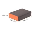 thumbnail image 2 of 8pcs Bloques de esponja de lijado 800-1000 Grits Bloque 100x70x25mm, Marrón y Naranja, 2 of 7