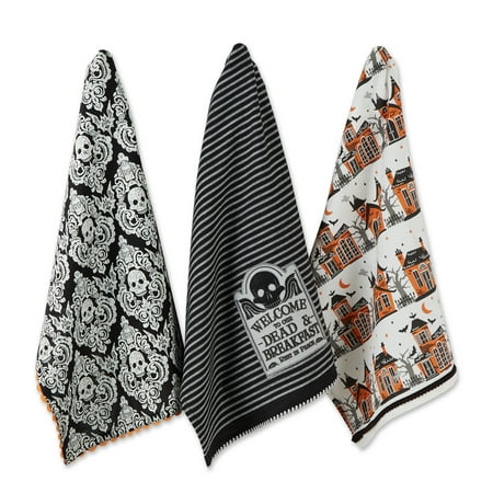 

Asst Haunted Hallow Embellished Dishtowel (Set Of 3)