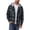 GRN, variant on Men Casual Button Down Flannel Hoodies, Light Men's & Big Men's Hooded Flannel Shirt with Long Sleeves for Spring and Autumn, Single-layer without fleece, Sizes M-3XL