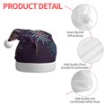 thumbnail image 4 of Fuzoiu Fireworks2 Print Santa Hat Christmas Hat for Adults,Santa Hats with Pompom, Unisex Xmas Holiday Hat for Christmas New Year Festive Party Supplies, 4 of 6