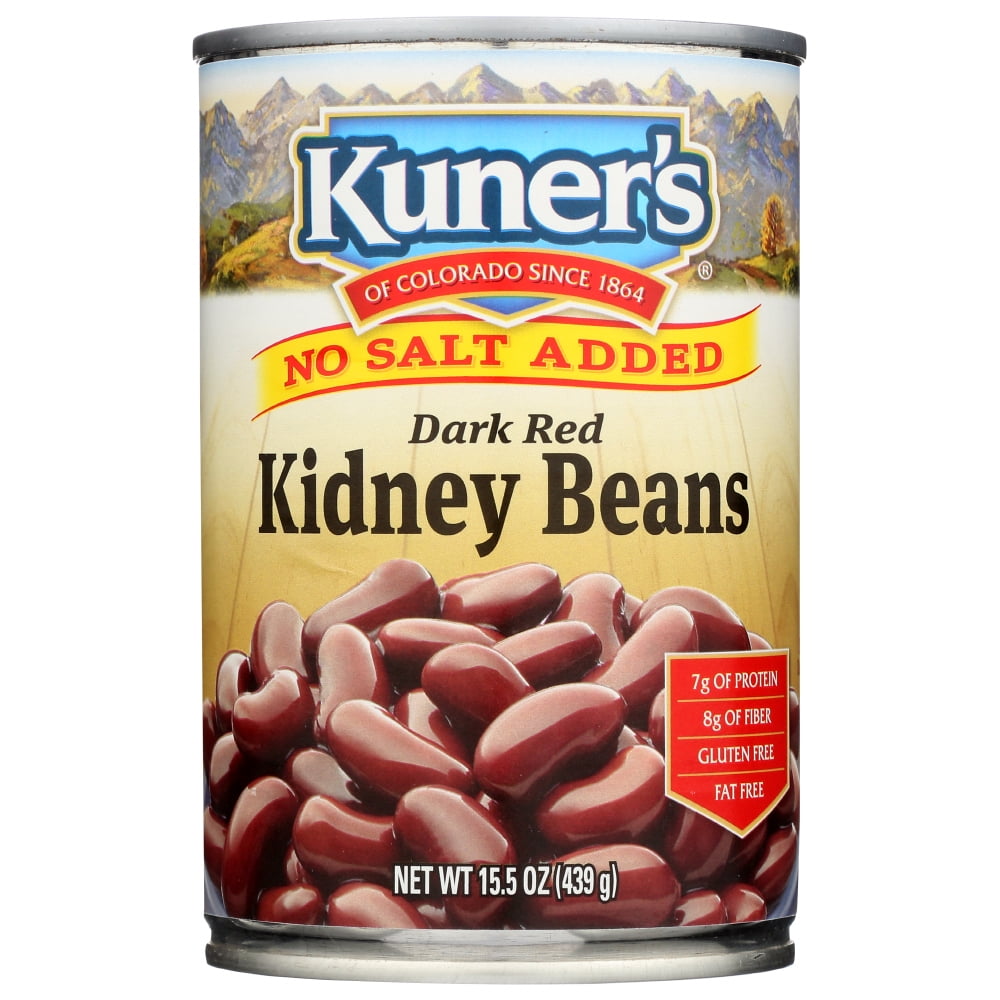 Kuner Dark Red Kidney Beans No Salt Added, 15 Oz.