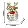 thumbnail image 3 of Nmdmisc Christmas Day Party Mirror Disco Ball Ornaments,Elk Antler Christmas Ball Christmas Tree Ornament Pendant (1.5*1.5*2.7 in,Silver), 3 of 3