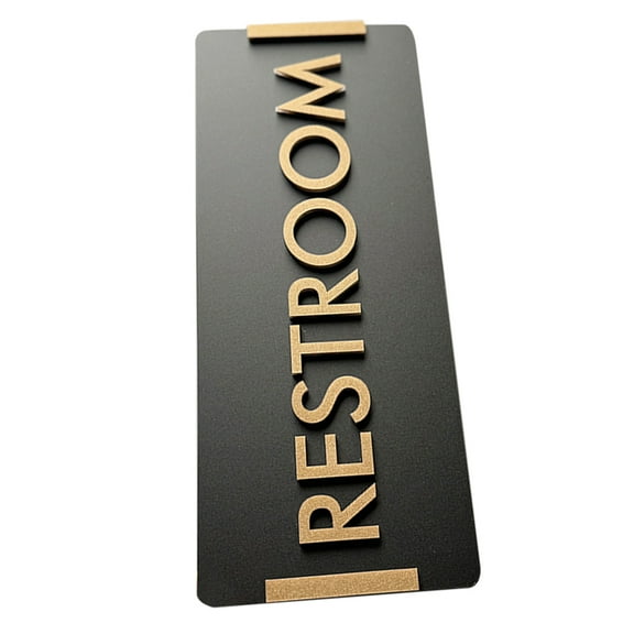 DRAFIDEEP Modern Acrylic Restroom Sign Bathroom Door Wall Sign For Business Office Public Areas