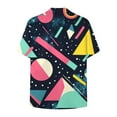 thumbnail image 4 of 80s Shirts for Men Funny Vintage 90s Outfit for Men Hawaiian Shirts Button-Up 90s Party Beach Shirt Mens 80s Clothing Bowling Shirt Graphic, 4 of 4