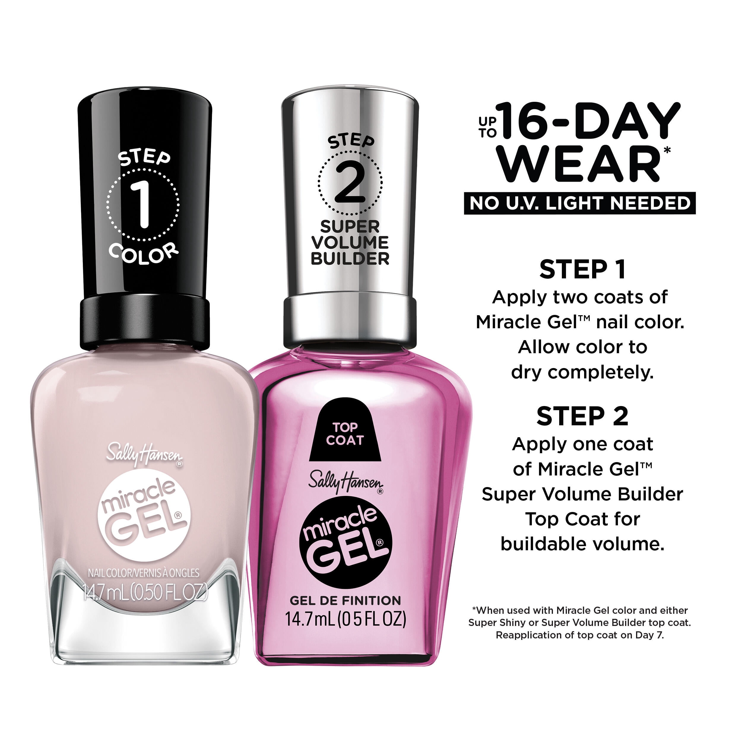 Sally Hansen Miracle Gel Nail Polish, Purhue Your Dreams, 14.7ml