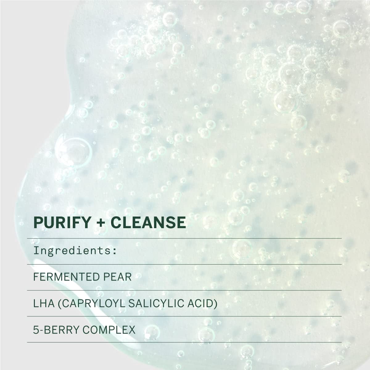 Urban Calm Hydrating Facial Cleanser Gel with Fermented Pear & LHA, Gentle Face Wash & Makeup Remover for Sensitive Skin 4 Fl Oz