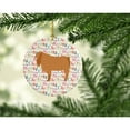thumbnail image 2 of American Lamancha Goat Christmas Ceramic Ornament 2.8 in x 2.8 in, 2 of 3