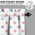 thumbnail image 5 of Kitchen Curtains 24 Inch Short - 3 Panel Set with Cute Cat Paw Pattern, Rod Pocket Window Curtain, 100% Polyester for Pet Lovers Farmhouse, Cafe, Kitchen, Bedroom, Easy Wash, 5 of 6