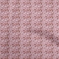 thumbnail image 1 of oneOone Cotton Cambric Pink Fabric Chritmas Snow Flakes Sewing Material Print Fabric By The Yard 56 Inch Wide, 1 of 4