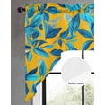 thumbnail image 2 of Country Leaf Swag Valances for Windows, Small Curtains Drapes, Botanical Pastoral Plant Country Kitchen Window Curtains Over Sink Rod Pocket Window Treatment Valance for Bedroom/Bathroom 56"x36", 2 of 5