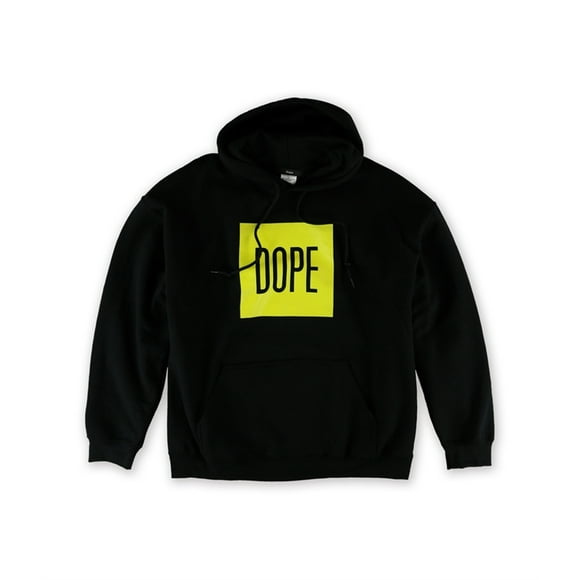 DOPE Mens The Box Pullover Hoodie Sweatshirt, Black, X-Large