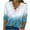 Blue, variant on Aoochasliy Womens Tops Plus Size Short Sleeve Casual Chaming Summer Print Loose V- Neck Long Sleeve T-Shirt Top
