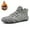 Grey, variant on Driving Shoes for Men Barefoot Shoes Ankle Chukka Boots Mens Orthopedic Shoes Lace Up Flats (Brown 44)