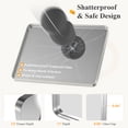 thumbnail image 3 of Gianna Anti-Fog Bathroom Wall Mirror – 20" x 28" Shatterproof Vanity Mirror with Rectangular Metal Frame, Sliver, 3 of 5