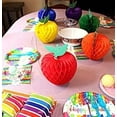 thumbnail image 3 of 3-pack Devra Party 7 Inch Honeycomb Tissue Paper Apple Decoration, Red, 3 of 3