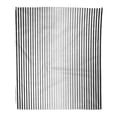 thumbnail image 1 of NUDECOR Flannel Throw Blanket Colorful White Stripes Pattern Abstract Black Teal Bar Bright Soft for Bed Sofa and Couch 58x80 Inches, 1 of 1