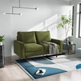 thumbnail image 3 of Saint Birch 13012L-OG Saint Birch Shelby Velvet Upholstery Loveseat - Green, 3 of 12