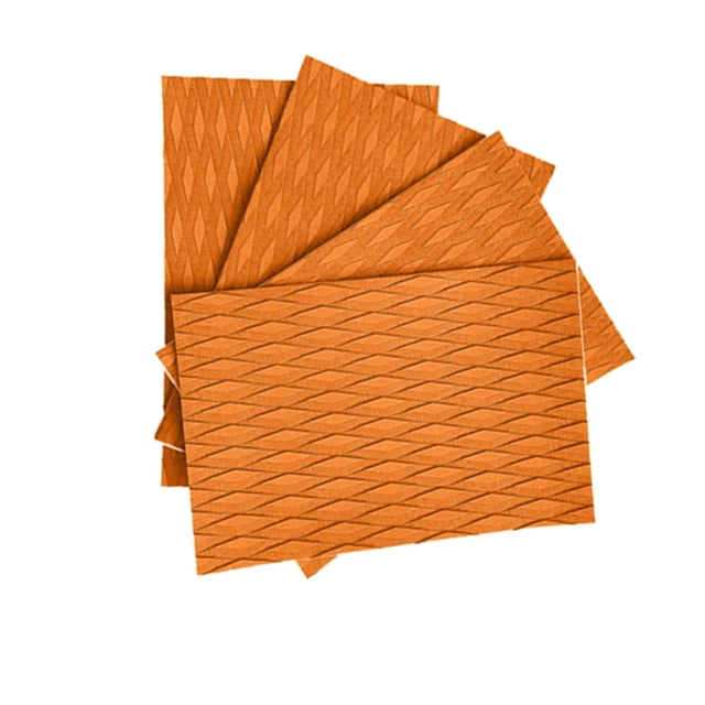 4 almohadillas de tracción universales para bricolaje, antideslizantes, versátiles y recortables, láminas de espuma EVA para tablas de surf, tablas de Naranja DYNWAVEMX Almohadilla de tracción para tablas de surf