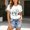 White, variant on Graphic Tees for Women Italian Day Graphic Tee for Everyday Festive Vibe Casual Summer Crew Neck Comfortable Short Sleeve Women’s T-Shirt White XL