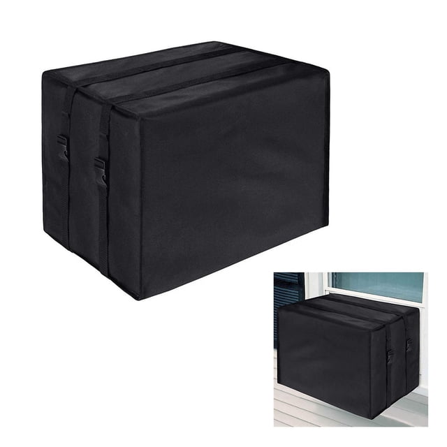 Cubierta para aire acondicionado de ventana - Tela Oxford ajustable - No se requieren herramientas - Ahorro de energía
