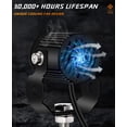 thumbnail image 3 of Faros antiniebla LED para conducción de motocicletas Zmoon 60 W blanco/ámbar, 3 of 7