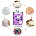 thumbnail image 4 of 2 Pack Adorable Cartoon Ghost Bat Qtip Holder Dispenser Clear Plastic Storage Apothecary Jars for Cotton Swabs Balls Pads Floss, 4 of 7
